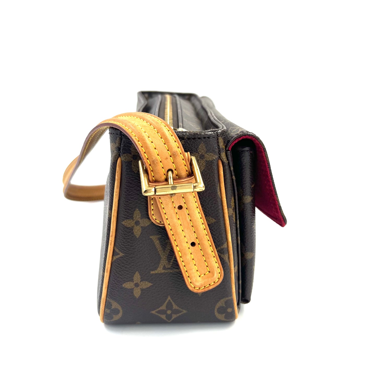 LOUIS VUITTON 拉鍊開合老花滿印