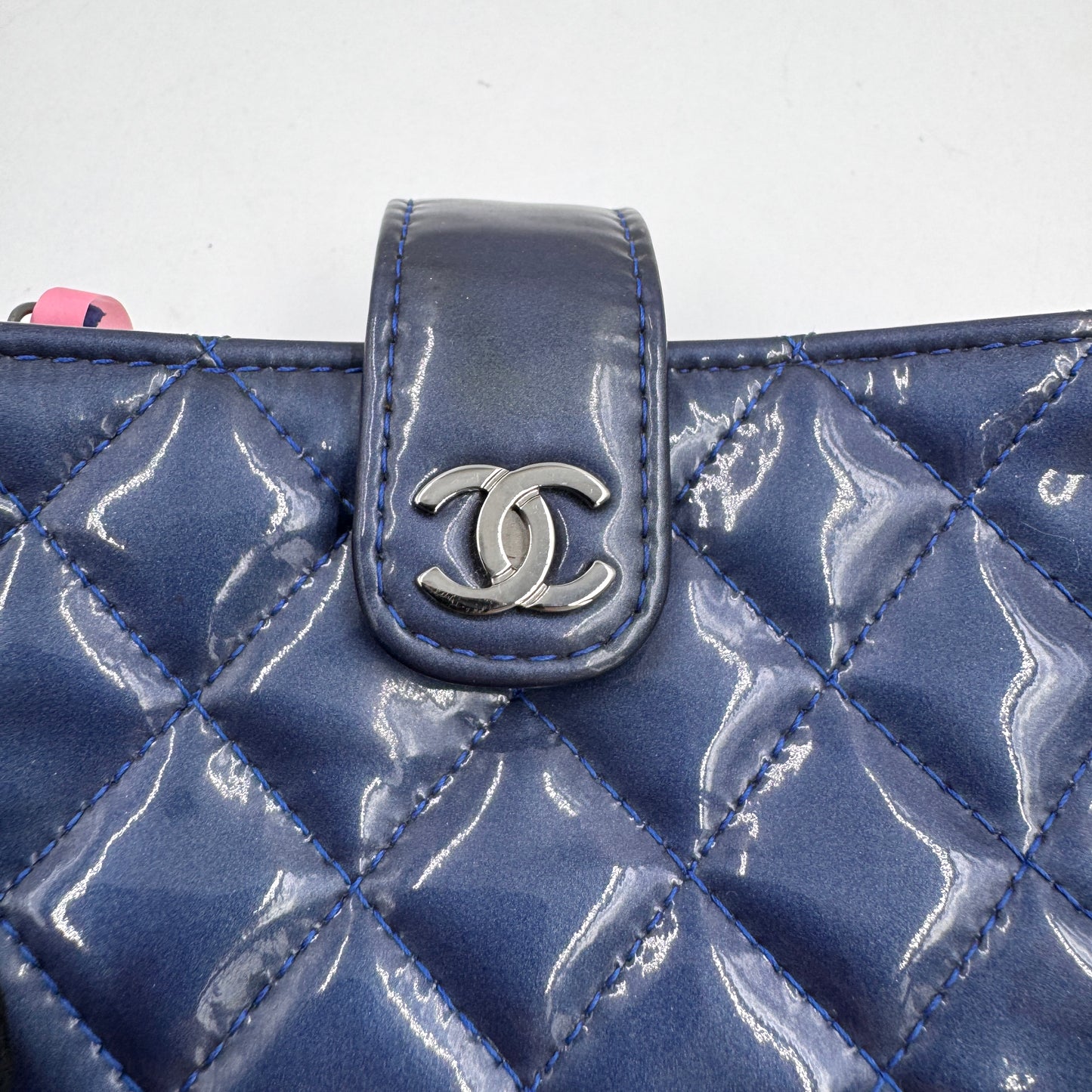 Chanel 漆皮菱格錢包