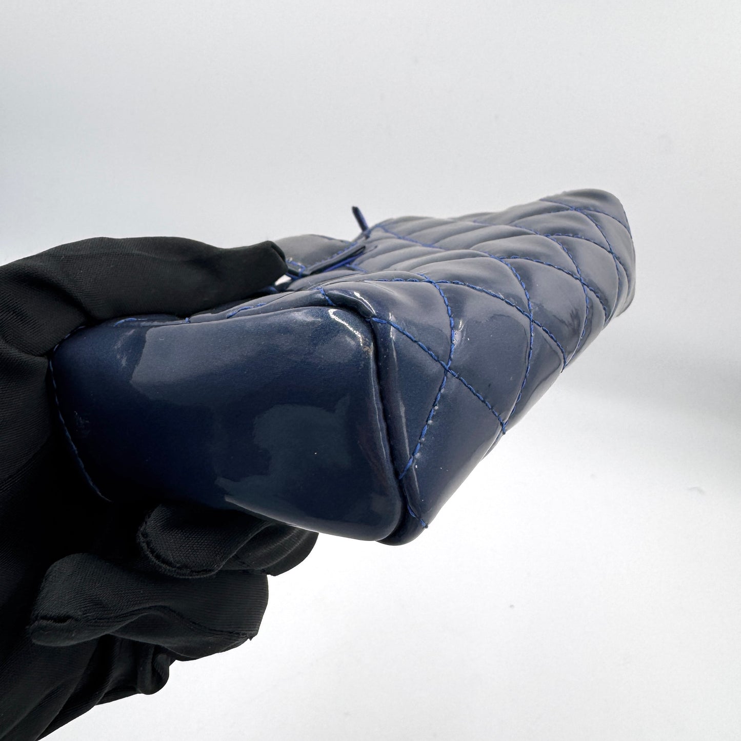 Chanel 漆皮菱格錢包