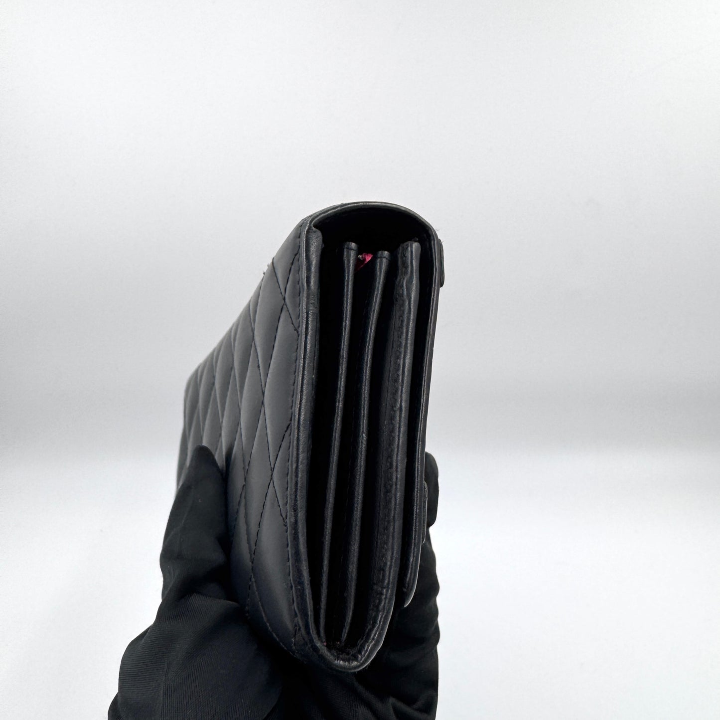 Chanel 康朋系列黑色長款手拿包