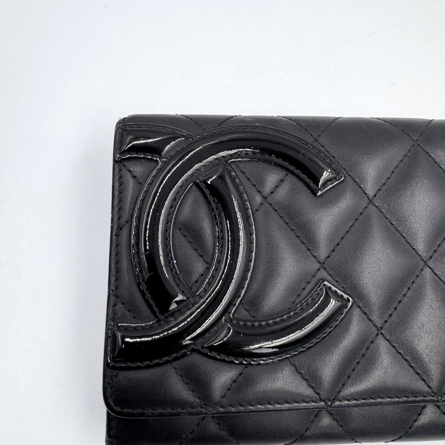 Chanel 康朋系列黑色長款手拿包