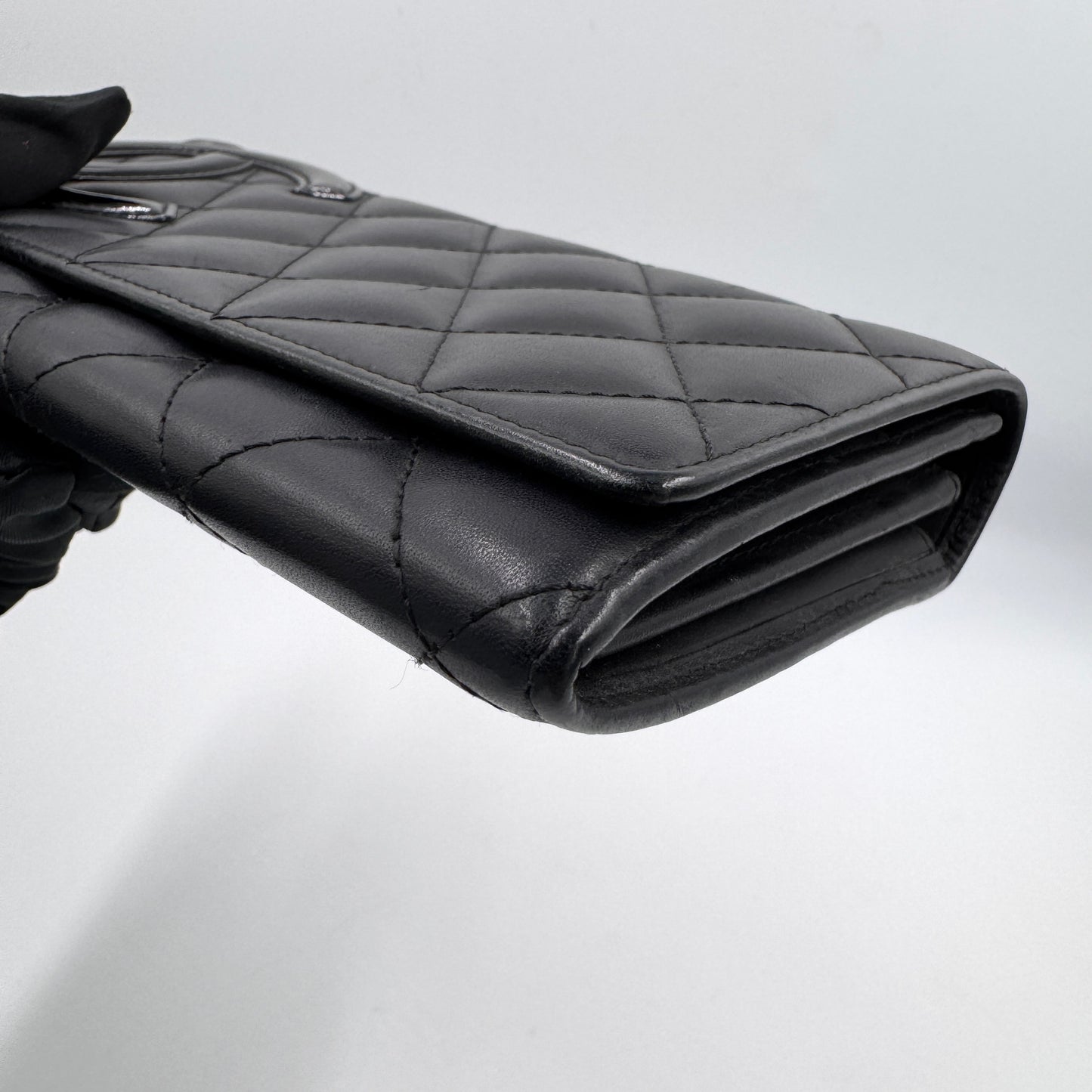 Chanel 康朋系列黑色長款手拿包