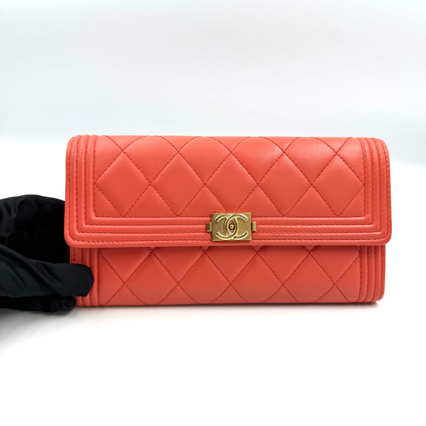 Chanel Le Boy 長款錢包