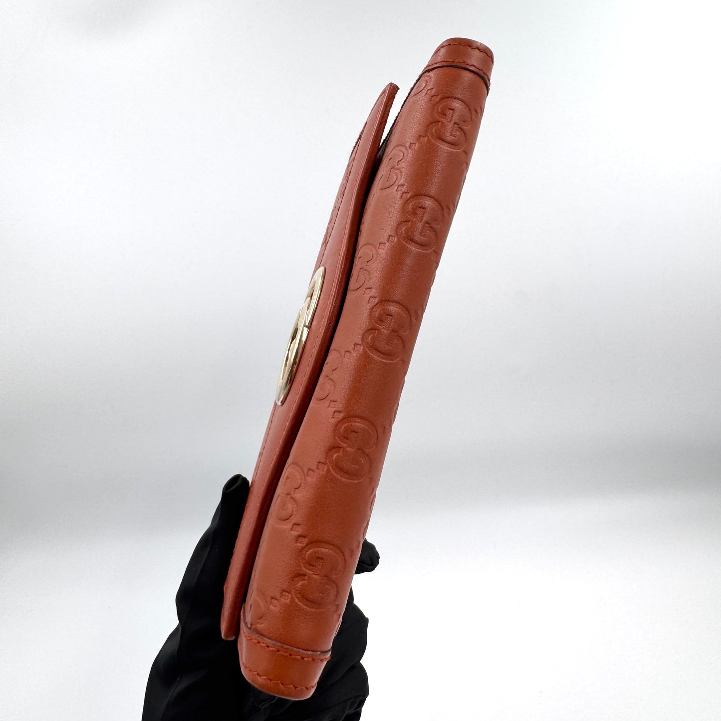 Gucci Interlocking G 雙 G 金扣長款皮夾