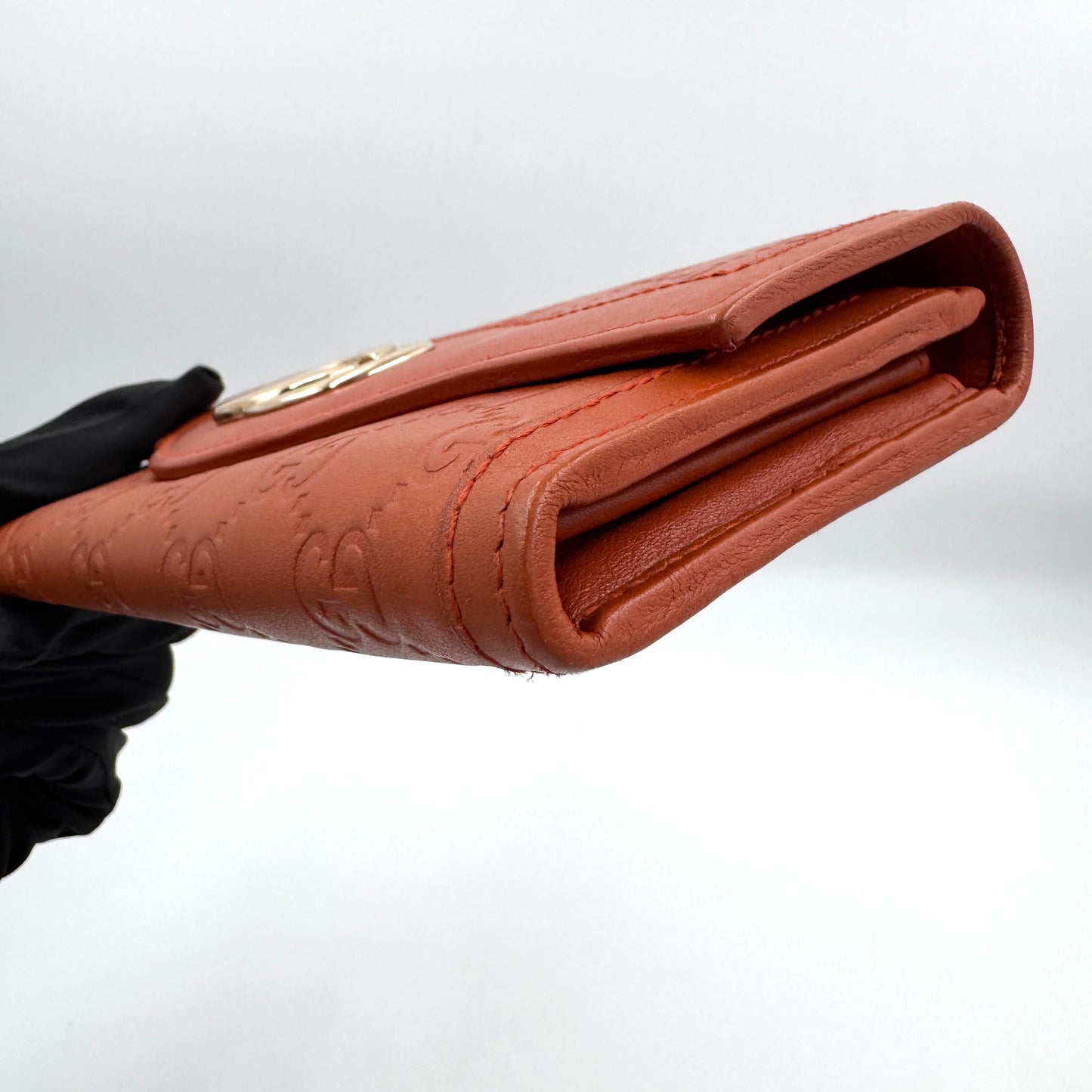 Gucci Interlocking G 雙 G 金扣長款皮夾