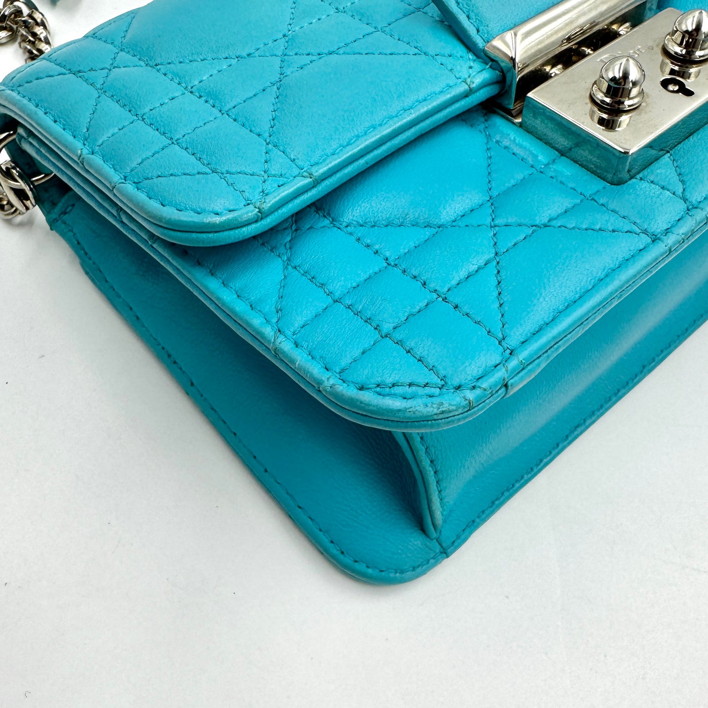 Dior 藤格紋 Mini 鏈條包