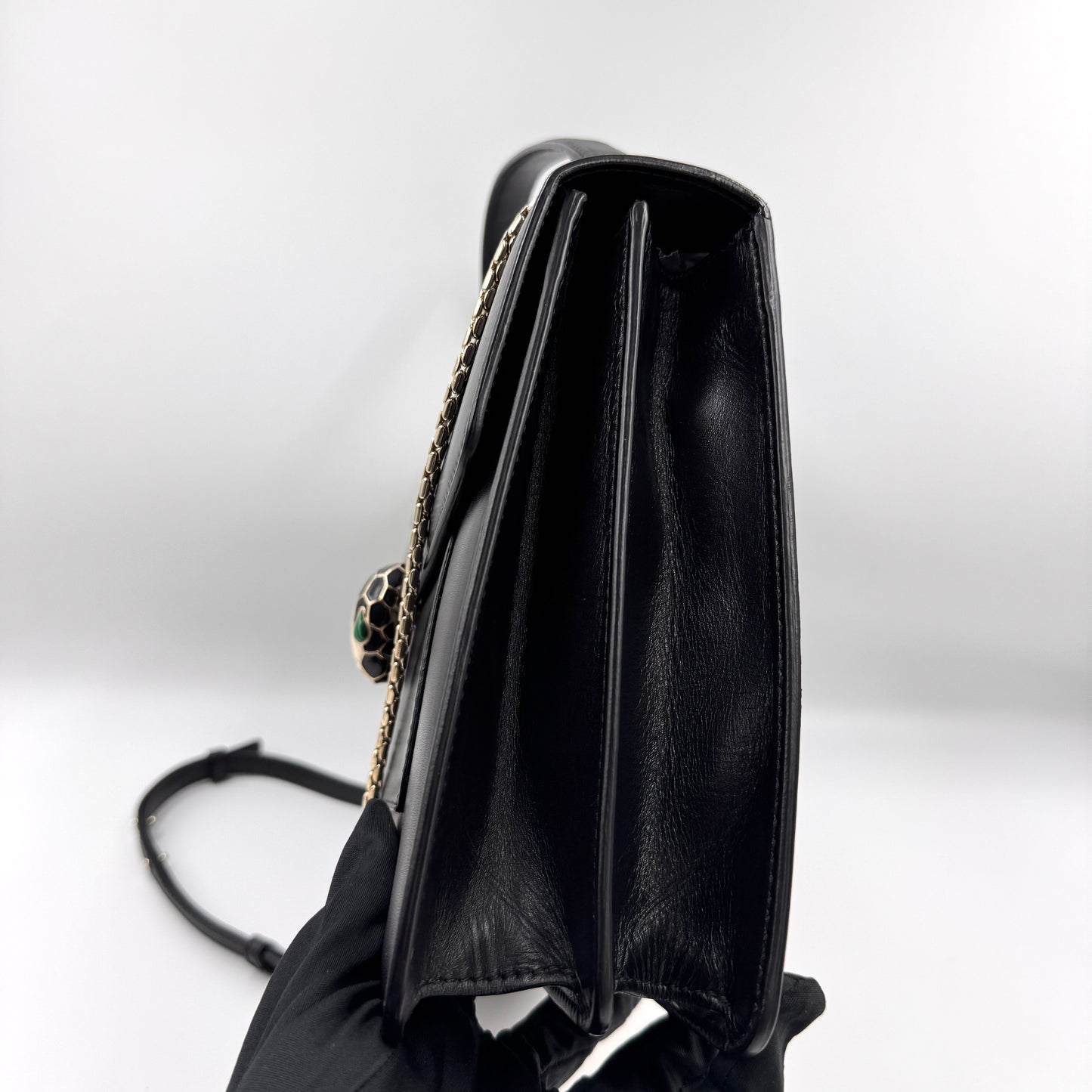 Bvlgari Serpenti 黑色風琴包