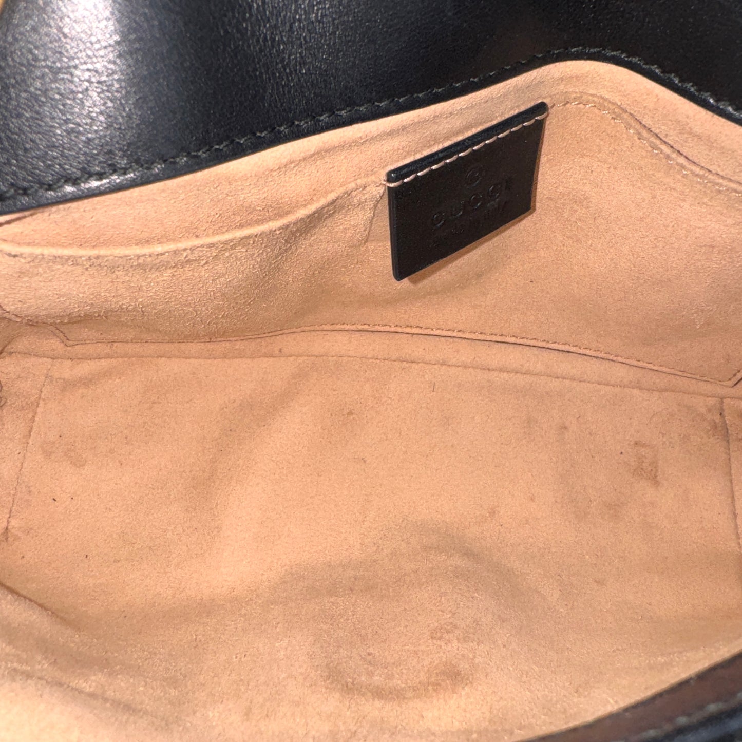 Gucci GG Marmont 珍珠鍊條包 26 cm