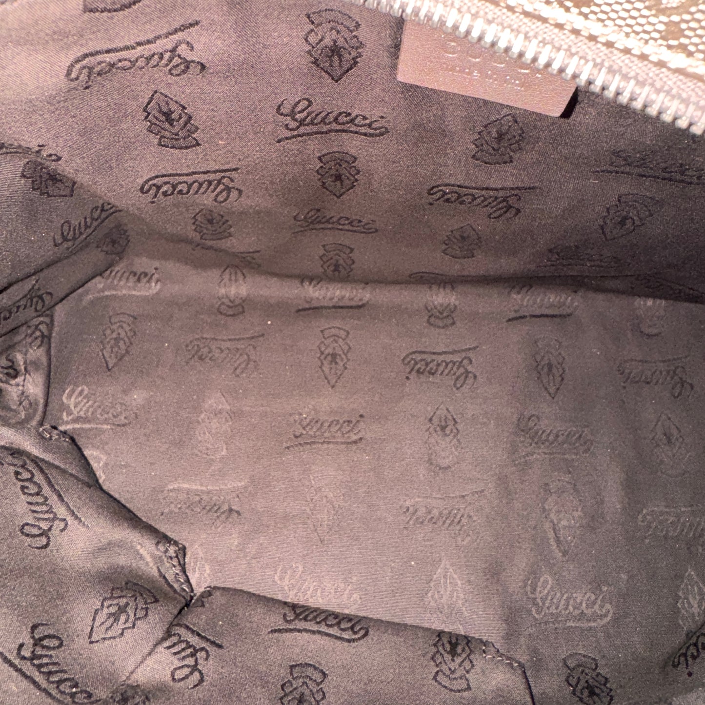 Gucci GG 珠光 PVC 購物托特包