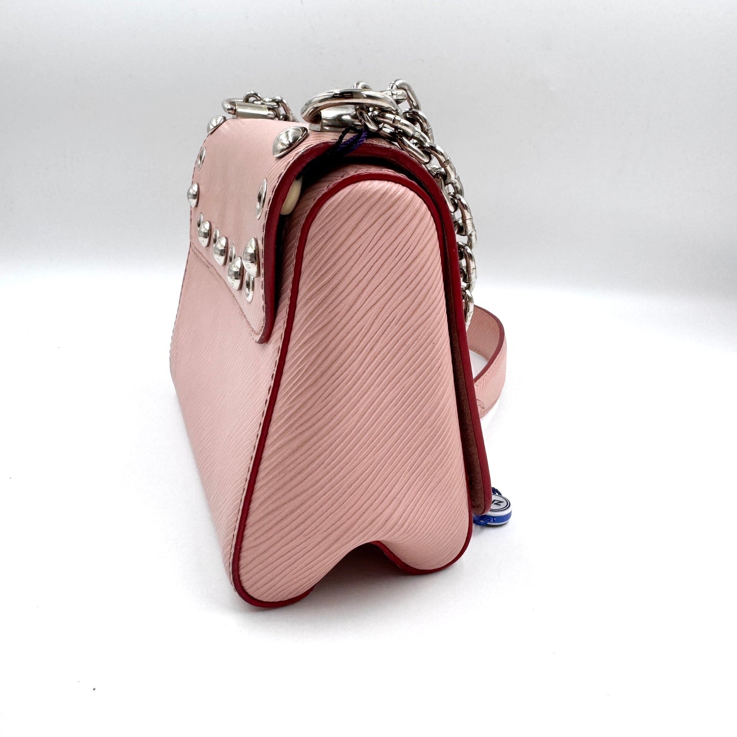 Louis Vuitton Twist MM 黑銀水波紋小號手提斜背包