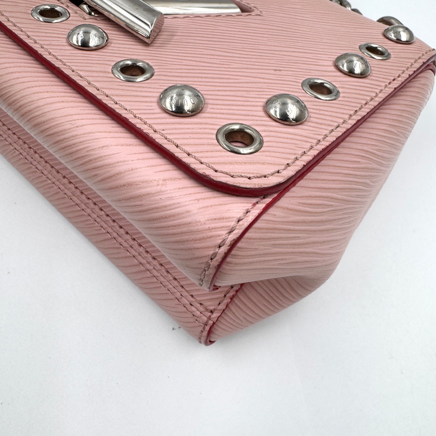 Louis Vuitton Twist MM 黑銀水波紋小號手提斜背包