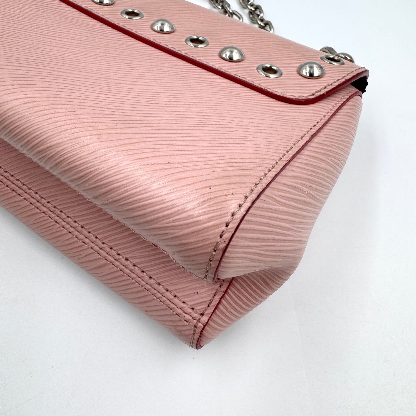 Louis Vuitton Twist MM 黑銀水波紋小號手提斜背包