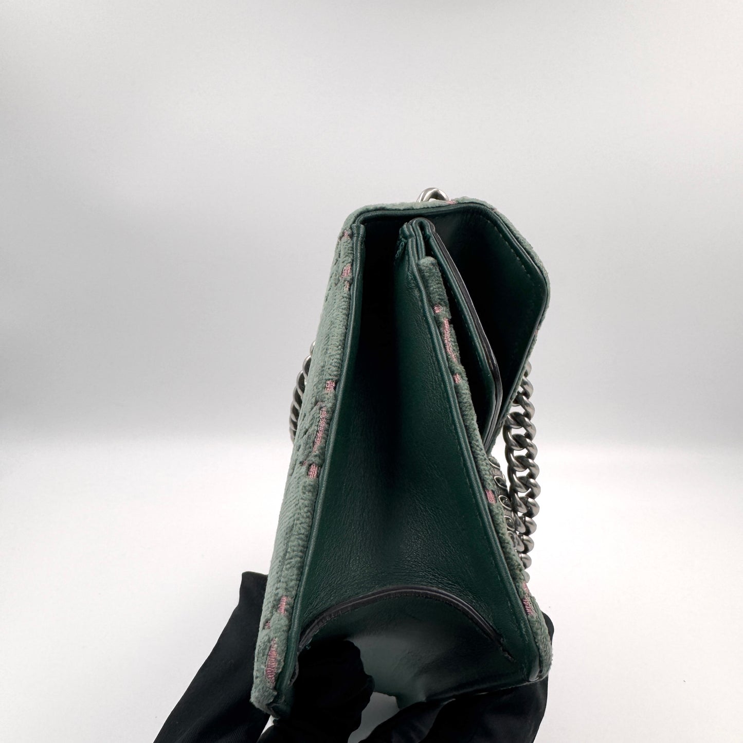 Gucci Dionysus Suede GG Small（酒神）麂皮鑽扣酒神小號