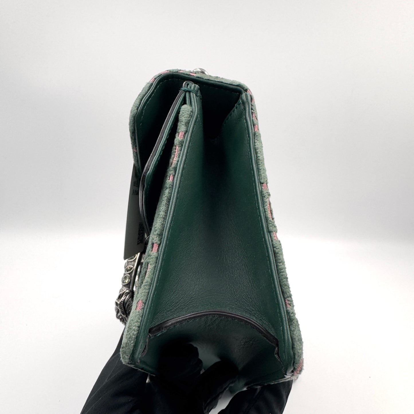 Gucci Dionysus Suede GG Small（酒神）麂皮鑽扣酒神小號