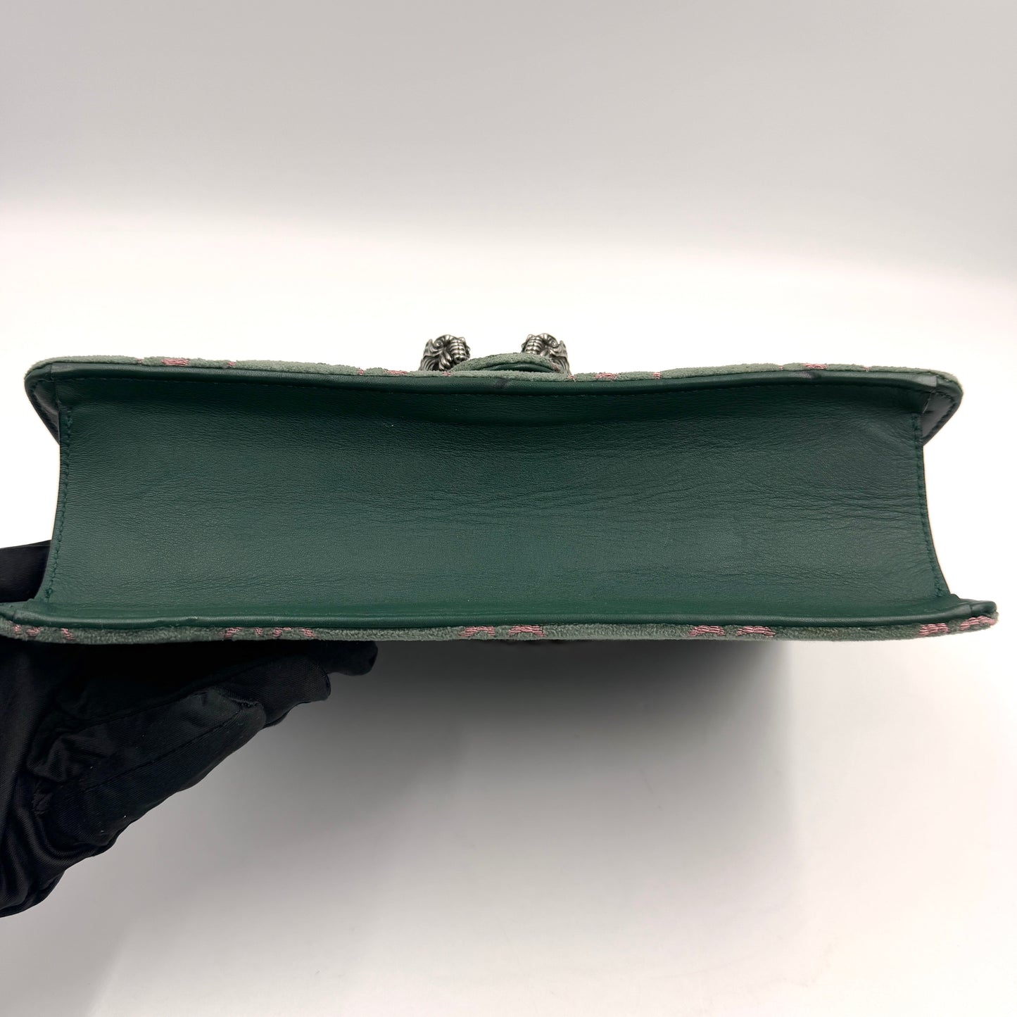 Gucci Dionysus Suede GG Small（酒神）麂皮鑽扣酒神小號