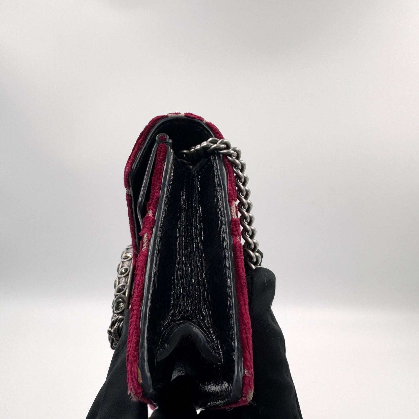 Gucci Dionysus Velvet Mini（酒神）絲絨紅色迷你酒神