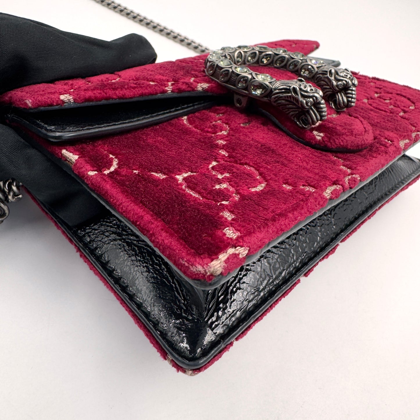 Gucci Dionysus Velvet Mini（酒神）絲絨紅色迷你酒神