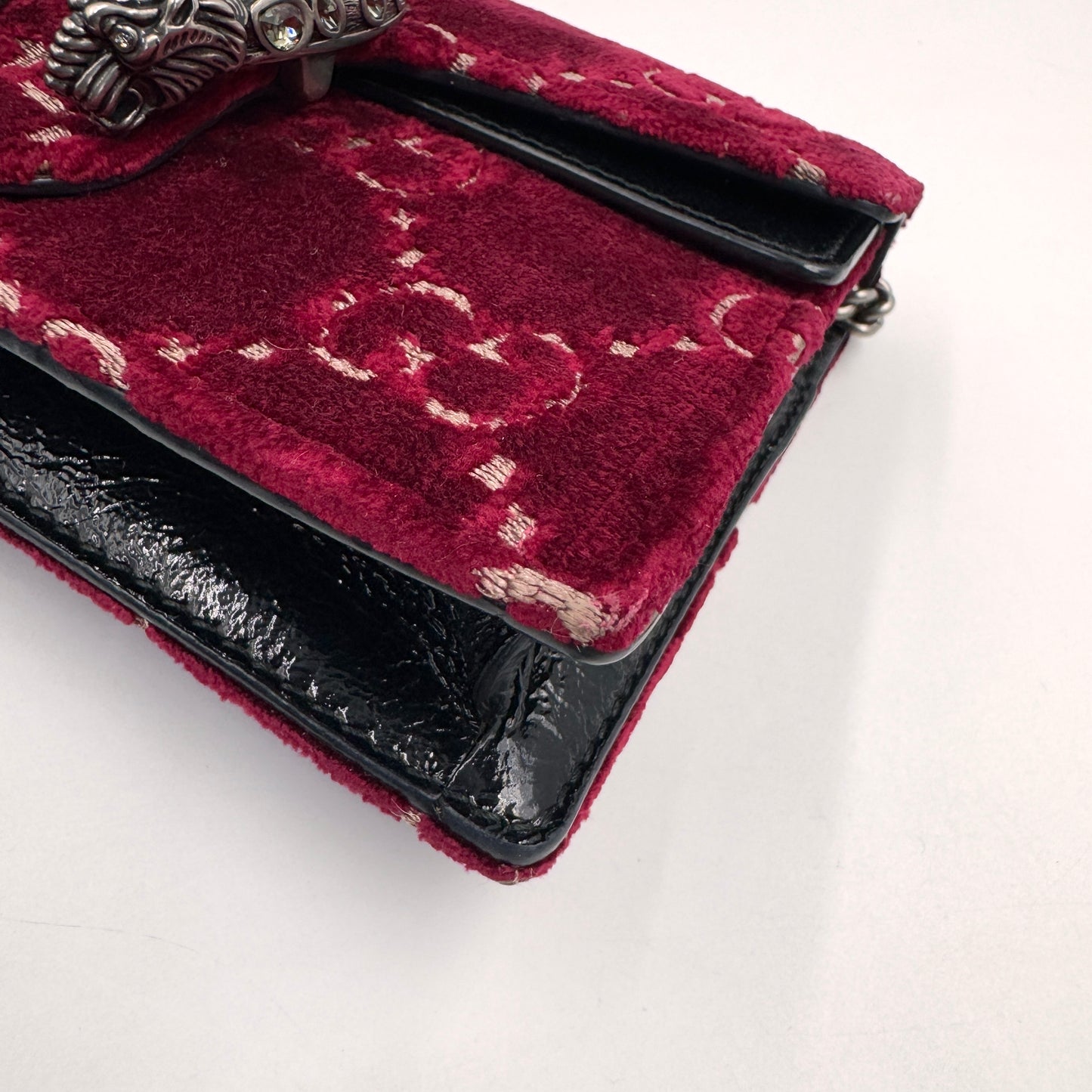 Gucci Dionysus Velvet Mini（酒神）絲絨紅色迷你酒神