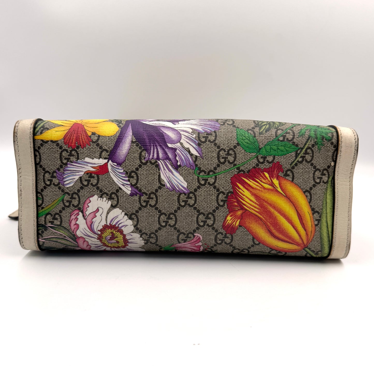 Gucci Padlock Small Shoulder Bag（月光寶盒）老花花卉鎖頭鏈條