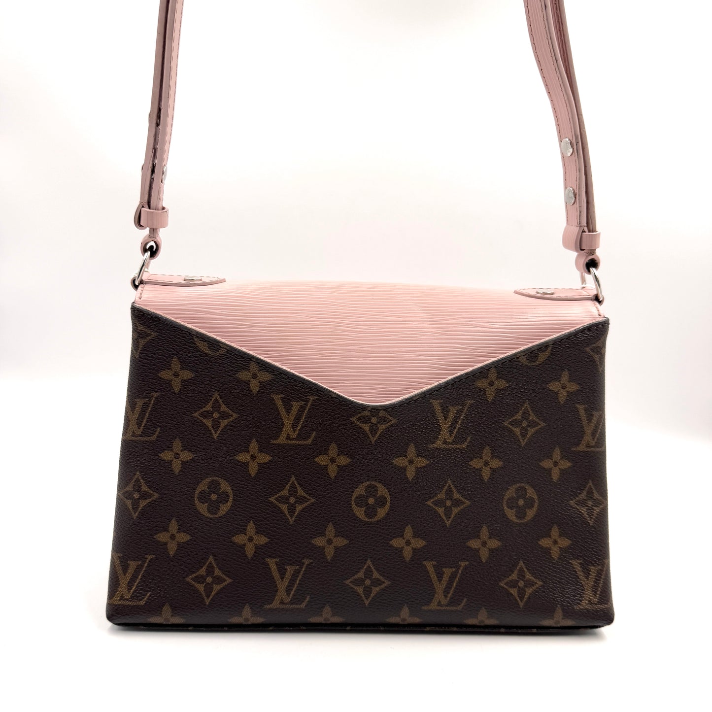 Louis Vuitton Saint Placide（信封包）水波紋拼老花信封鍊條包