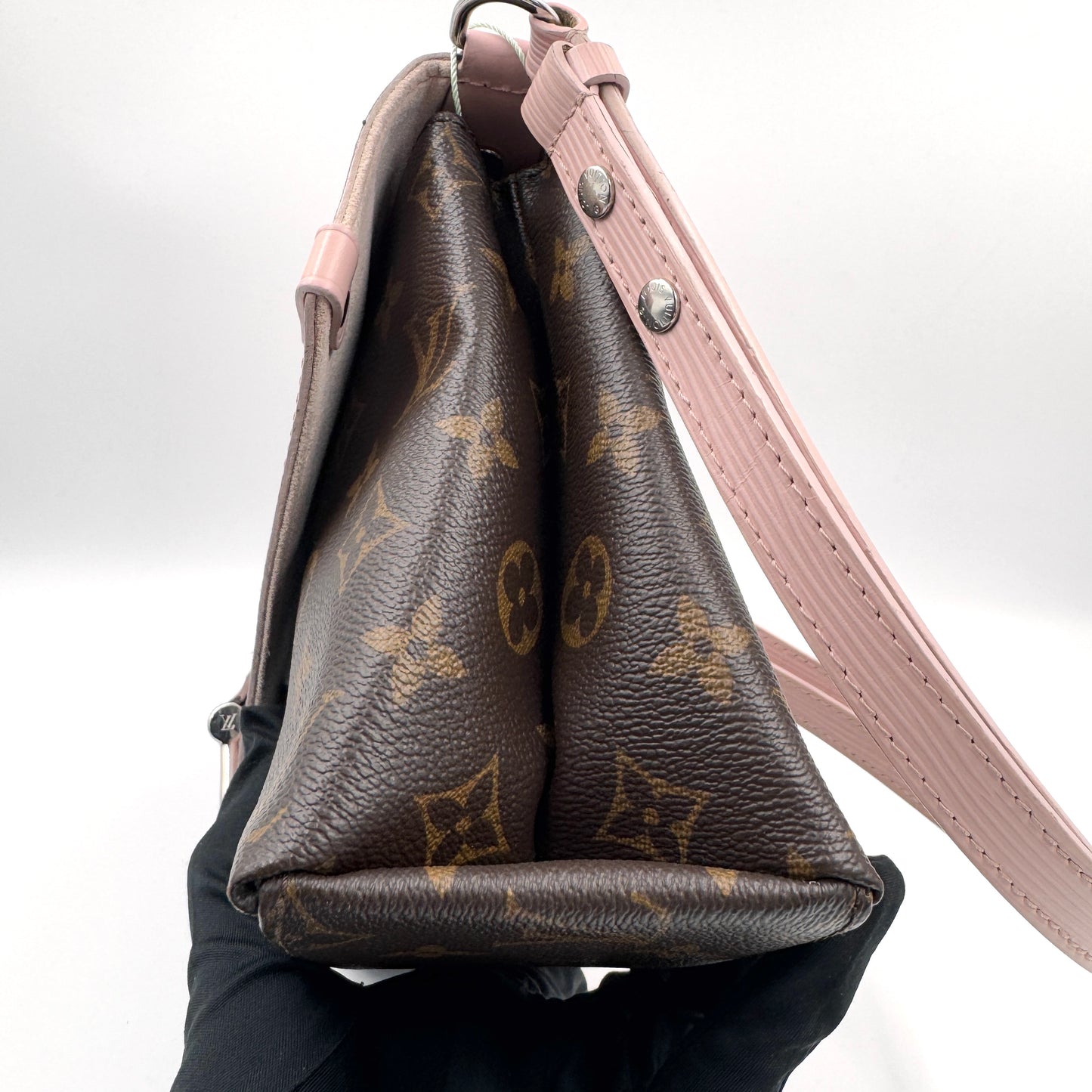 Louis Vuitton Saint Placide（信封包）水波紋拼老花信封鍊條包