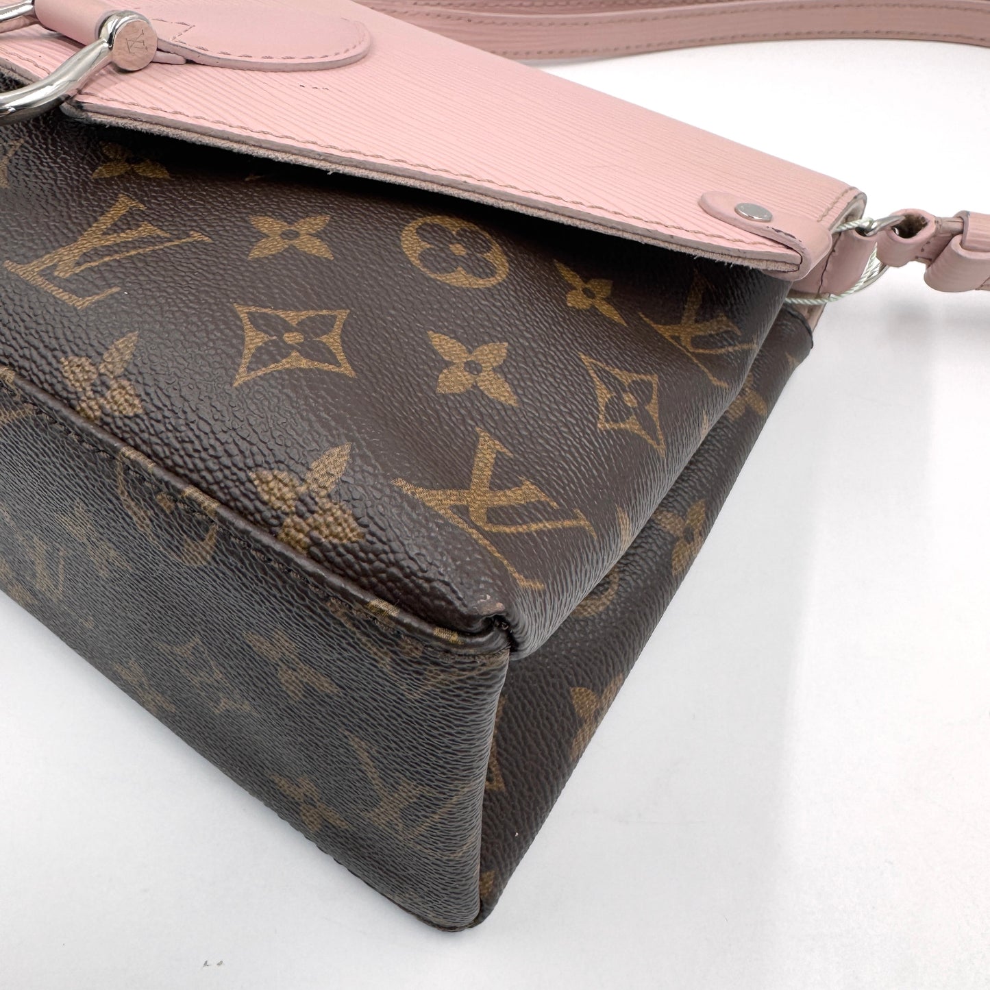 Louis Vuitton Saint Placide（信封包）水波紋拼老花信封鍊條包