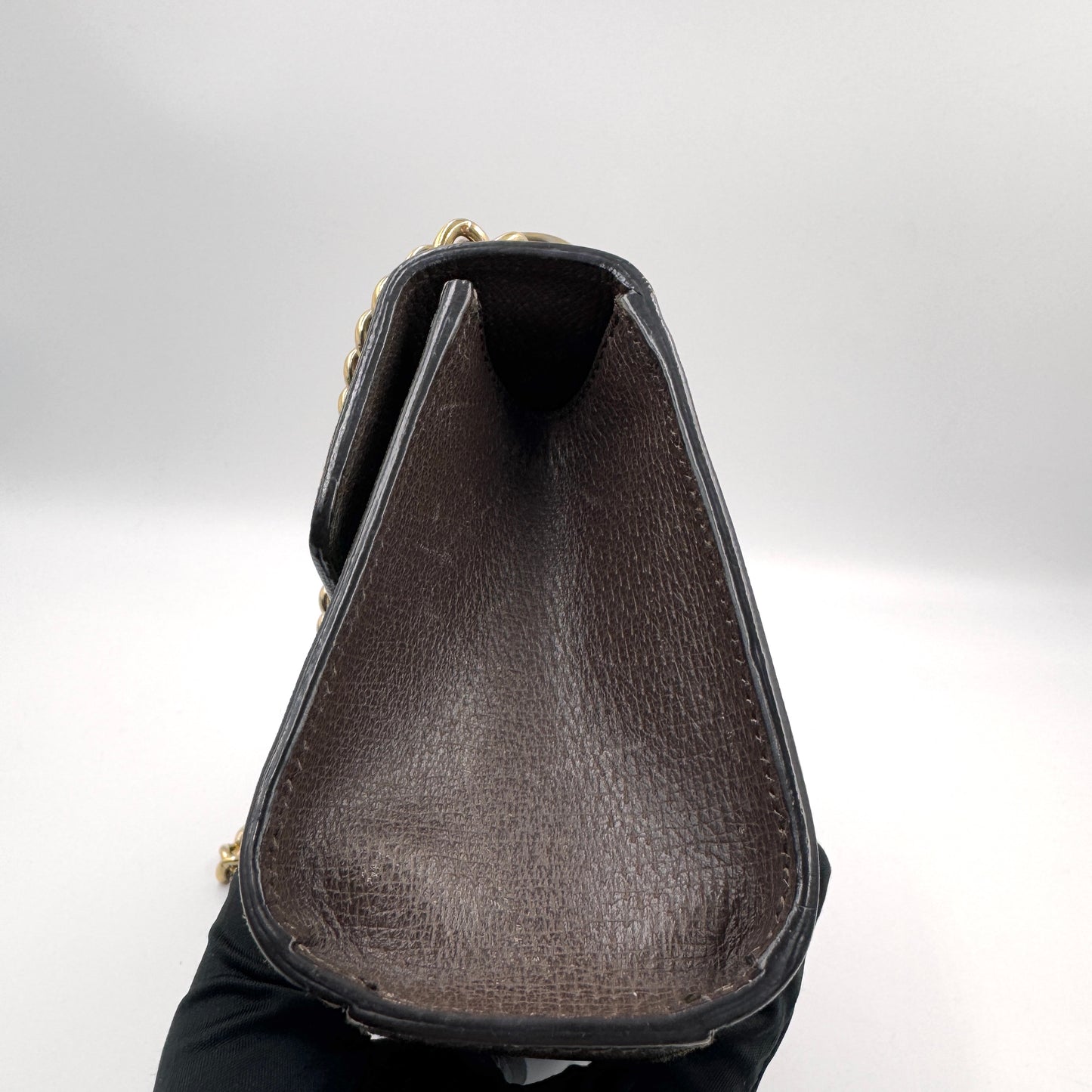 Gucci Padlock Small Shoulder Bag（月光寶盒）鳥語花金屬鎖頭鏈條包