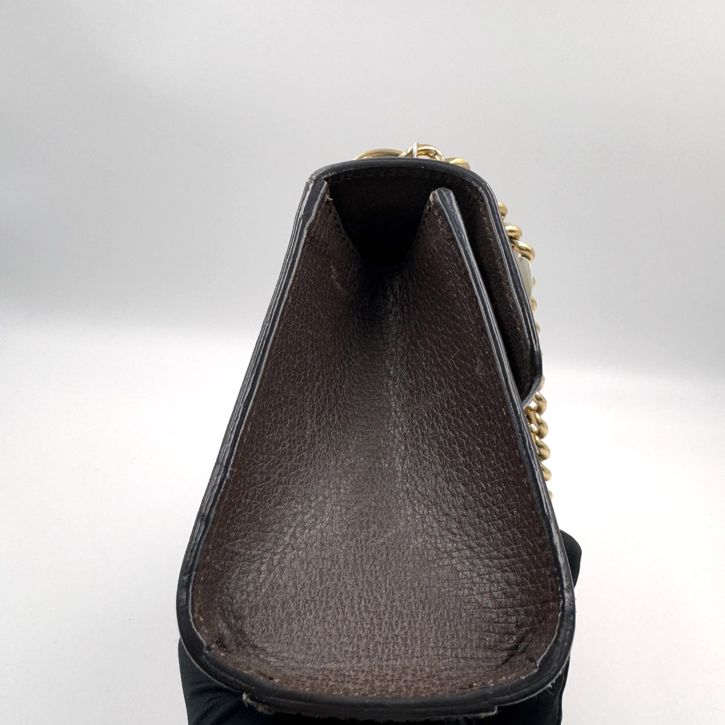 Gucci Padlock Small Shoulder Bag（月光寶盒）鳥語花金屬鎖頭鏈條包