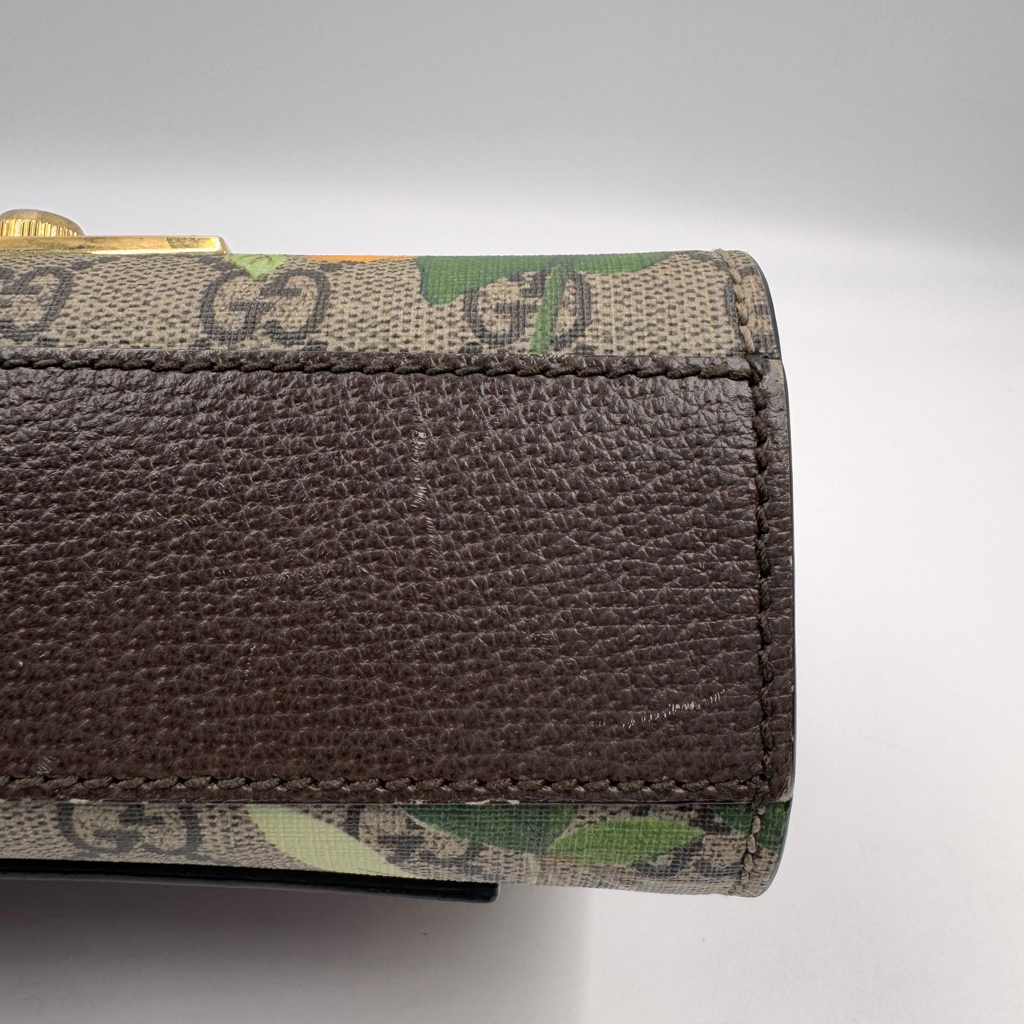 Gucci Padlock Small Shoulder Bag（月光寶盒）鳥語花金屬鎖頭鏈條包