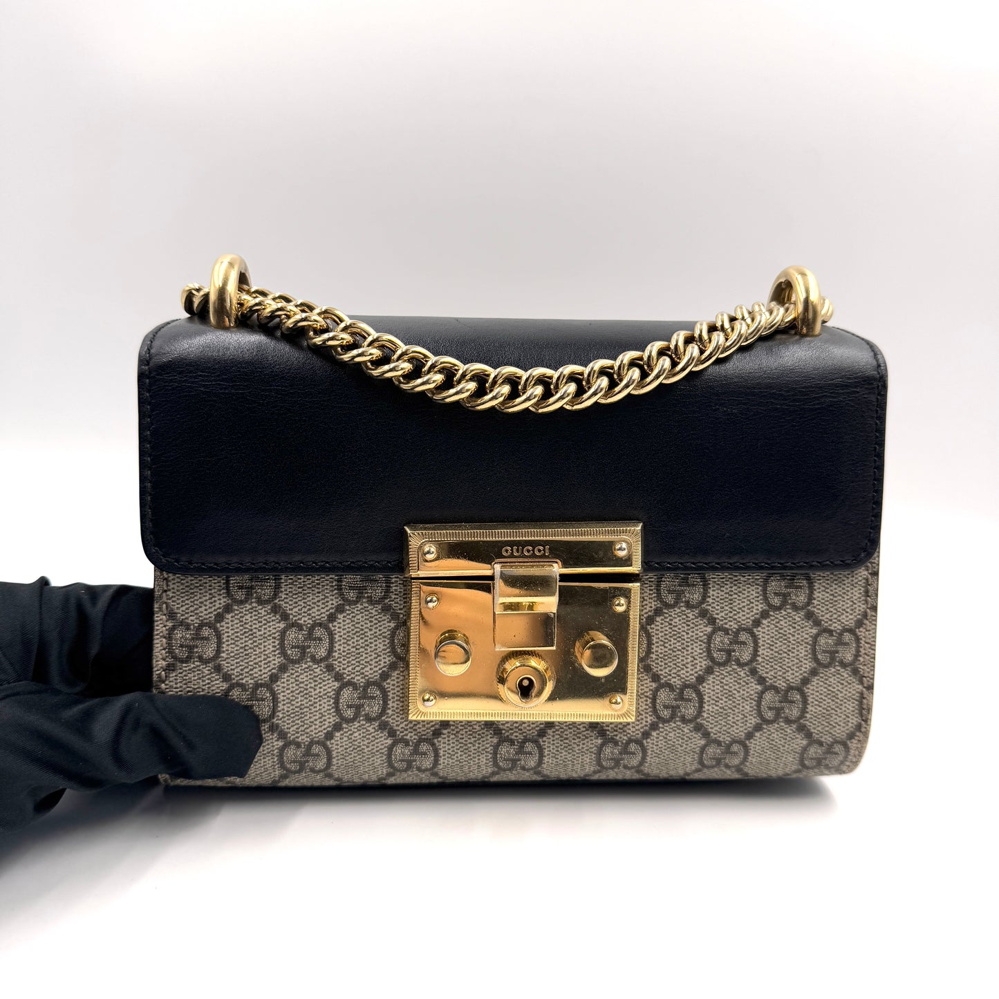 Gucci Padlock Small Shoulder Bag（月光寶盒）老花小號月光寶盒