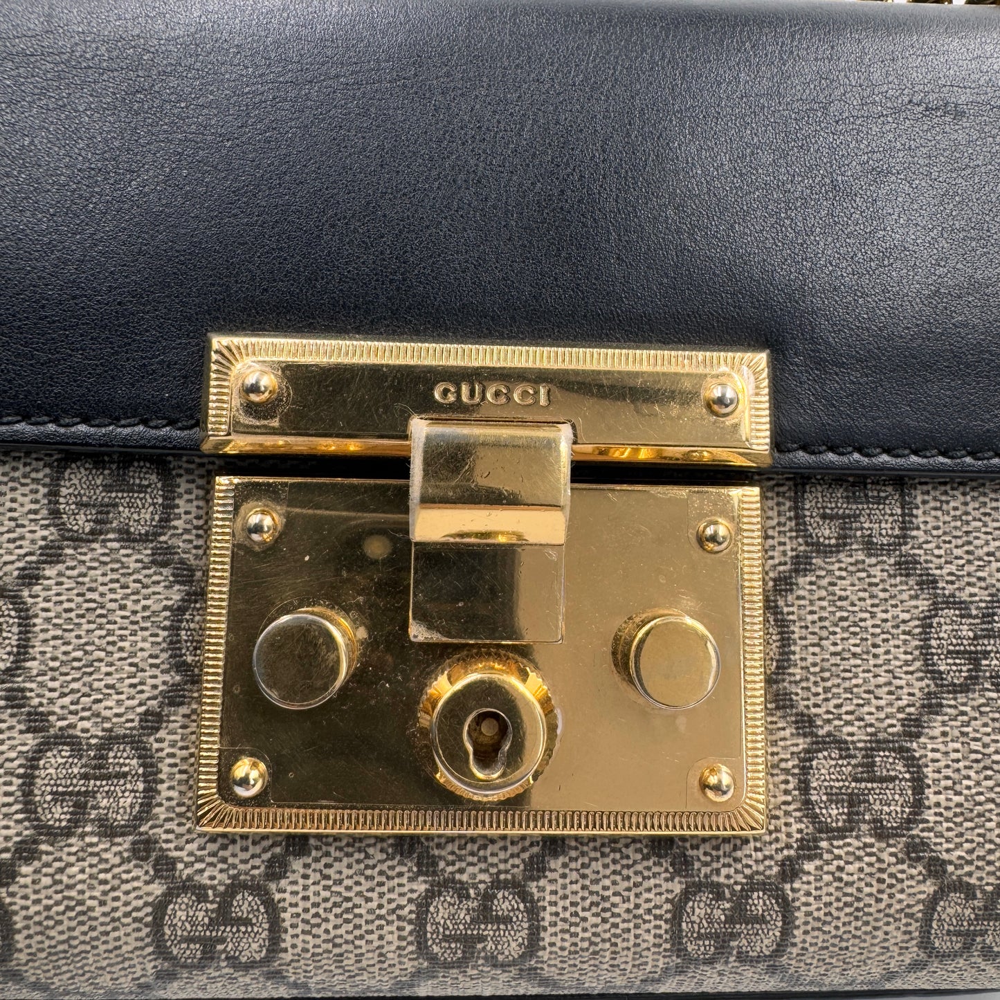 Gucci Padlock Small Shoulder Bag（月光寶盒）老花小號月光寶盒