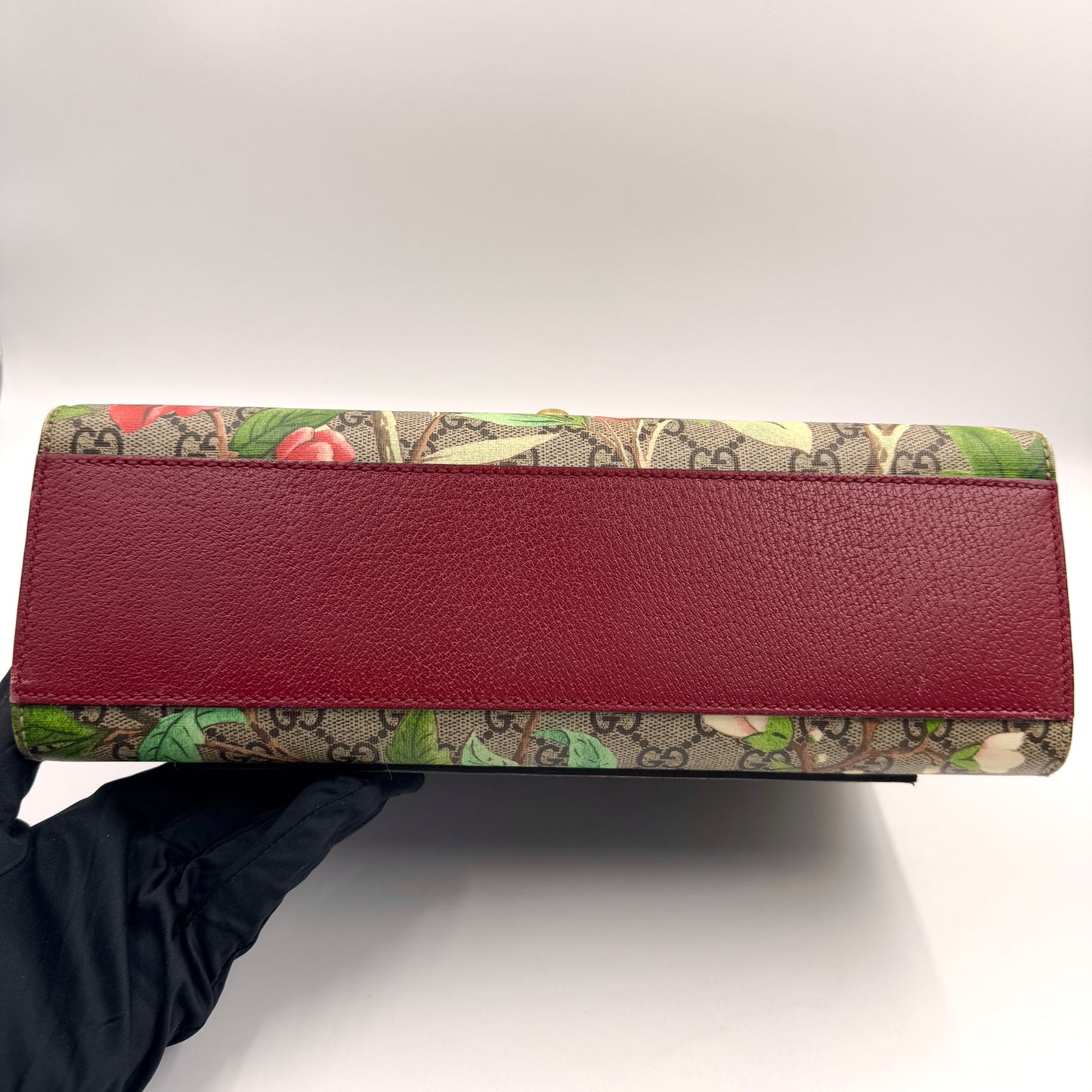 Gucci Padlock Medium Shoulder Bag（月光寶盒）鳥語花鎖頭鏈條包