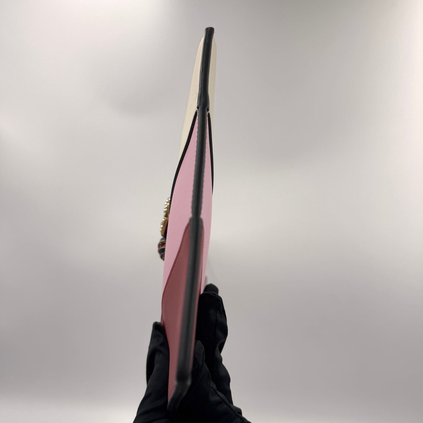 Gucci Queen Margaret Leather Pouch（皇后手拿包）白藍紅拼色蜜蜂皇后手拿包