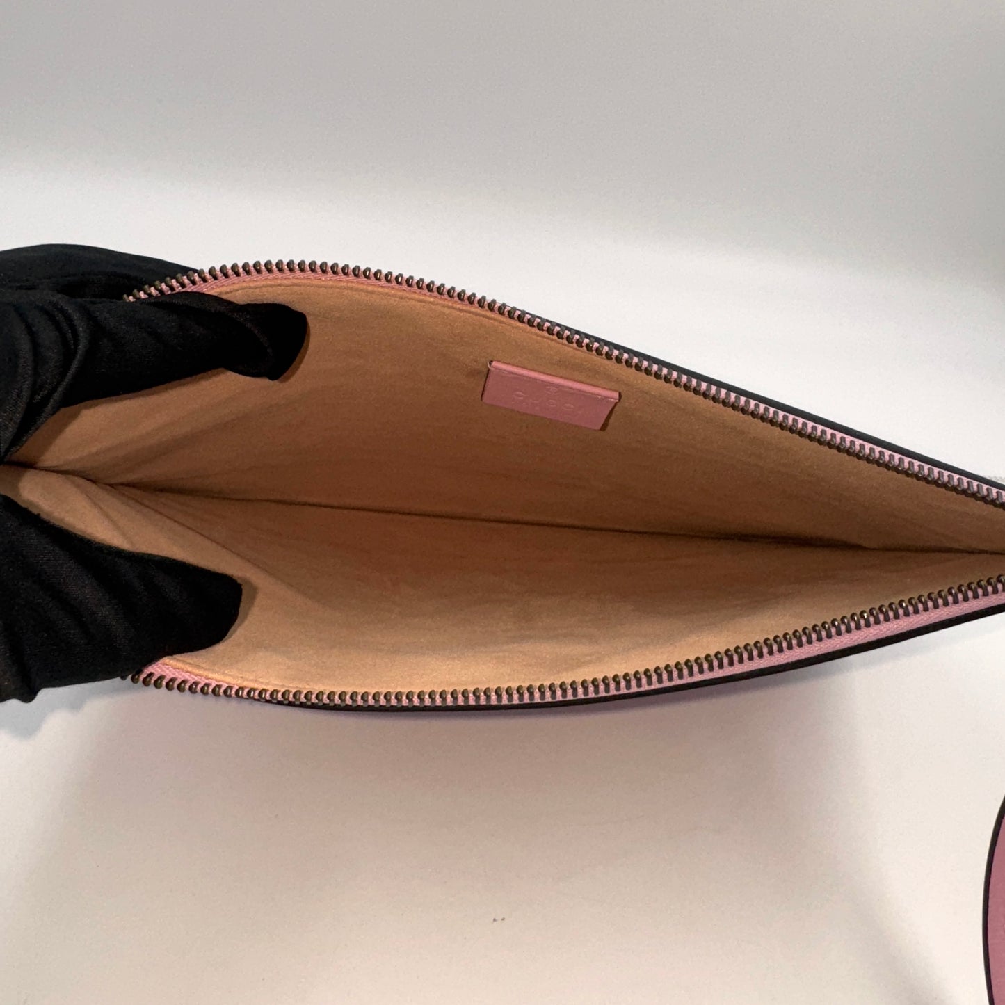 Gucci Queen Margaret Leather Pouch（皇后手拿包）白藍紅拼色蜜蜂皇后手拿包