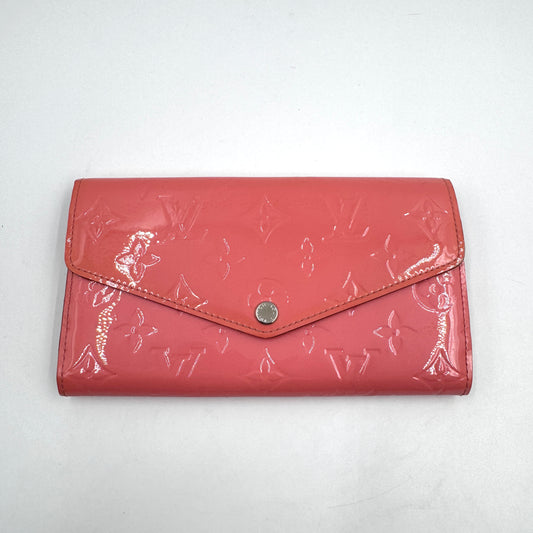 Louis Vuitton Vernis Long Wallet（長夾）紅色漆皮長夾