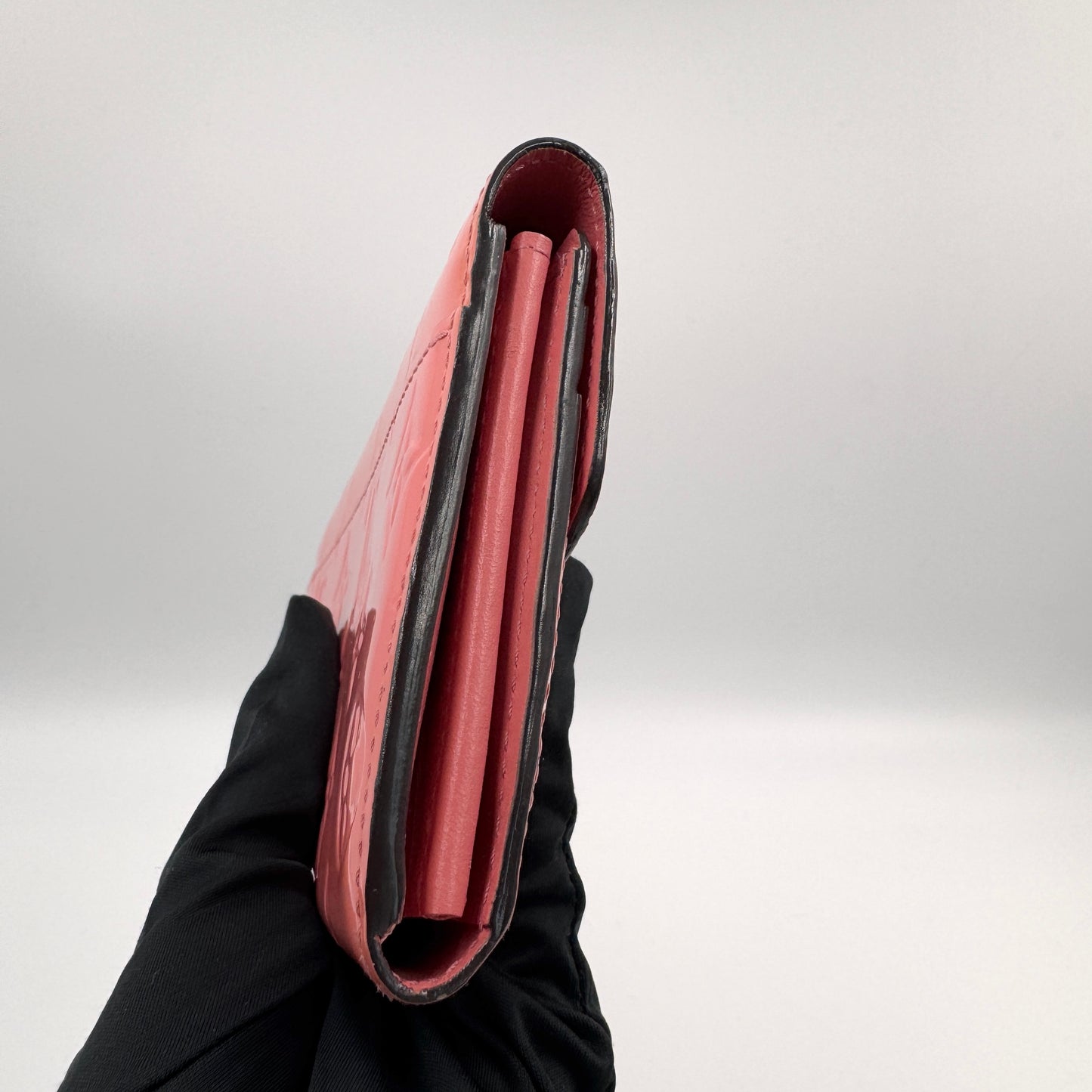 Louis Vuitton Vernis Long Wallet（長夾）紅色漆皮長夾