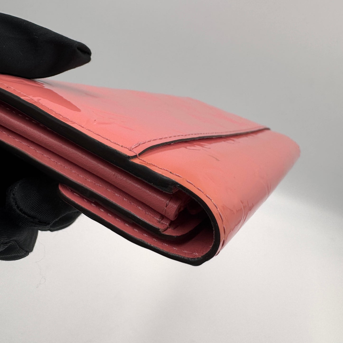 Louis Vuitton Vernis Long Wallet（長夾）紅色漆皮長夾