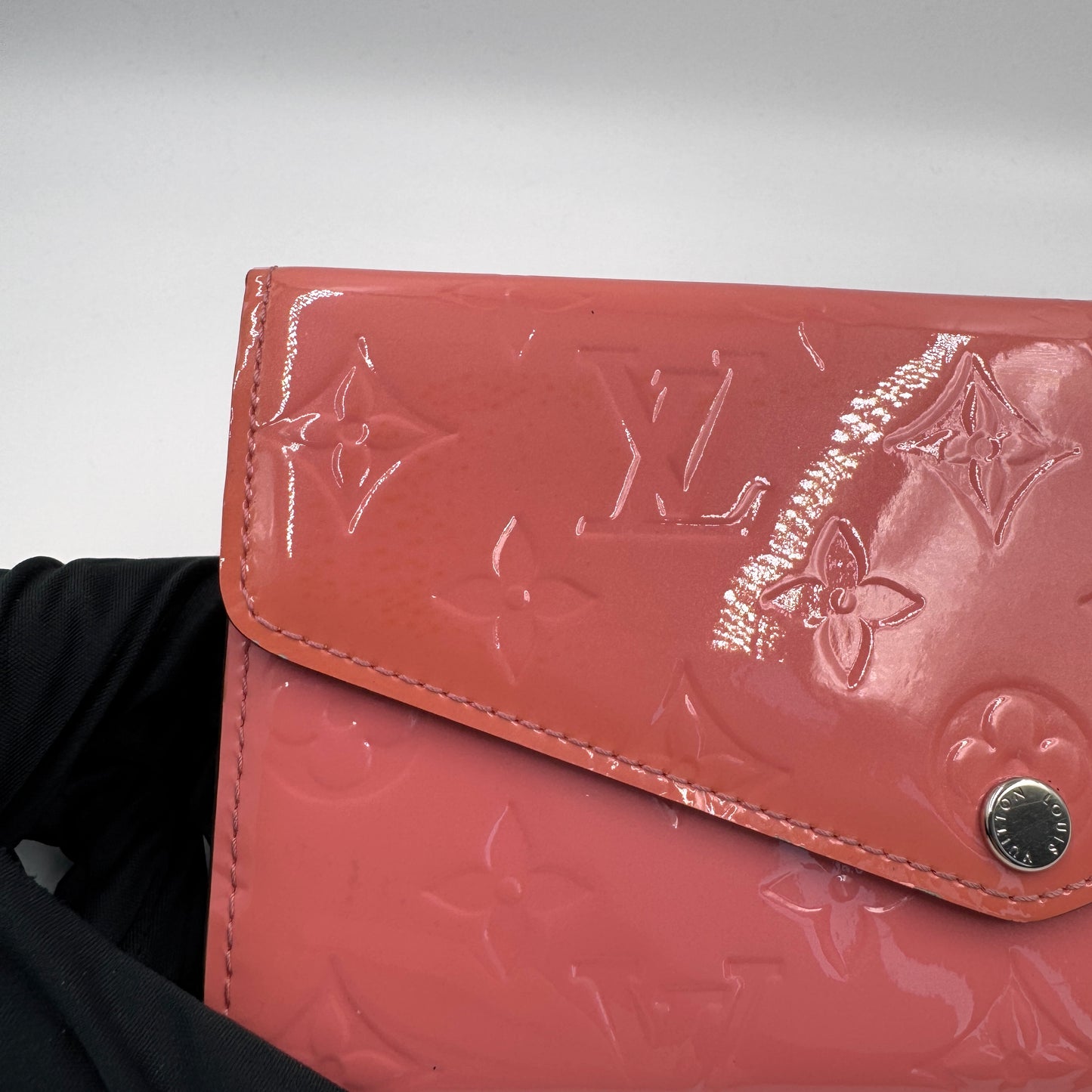 Louis Vuitton Vernis Long Wallet（長夾）紅色漆皮長夾