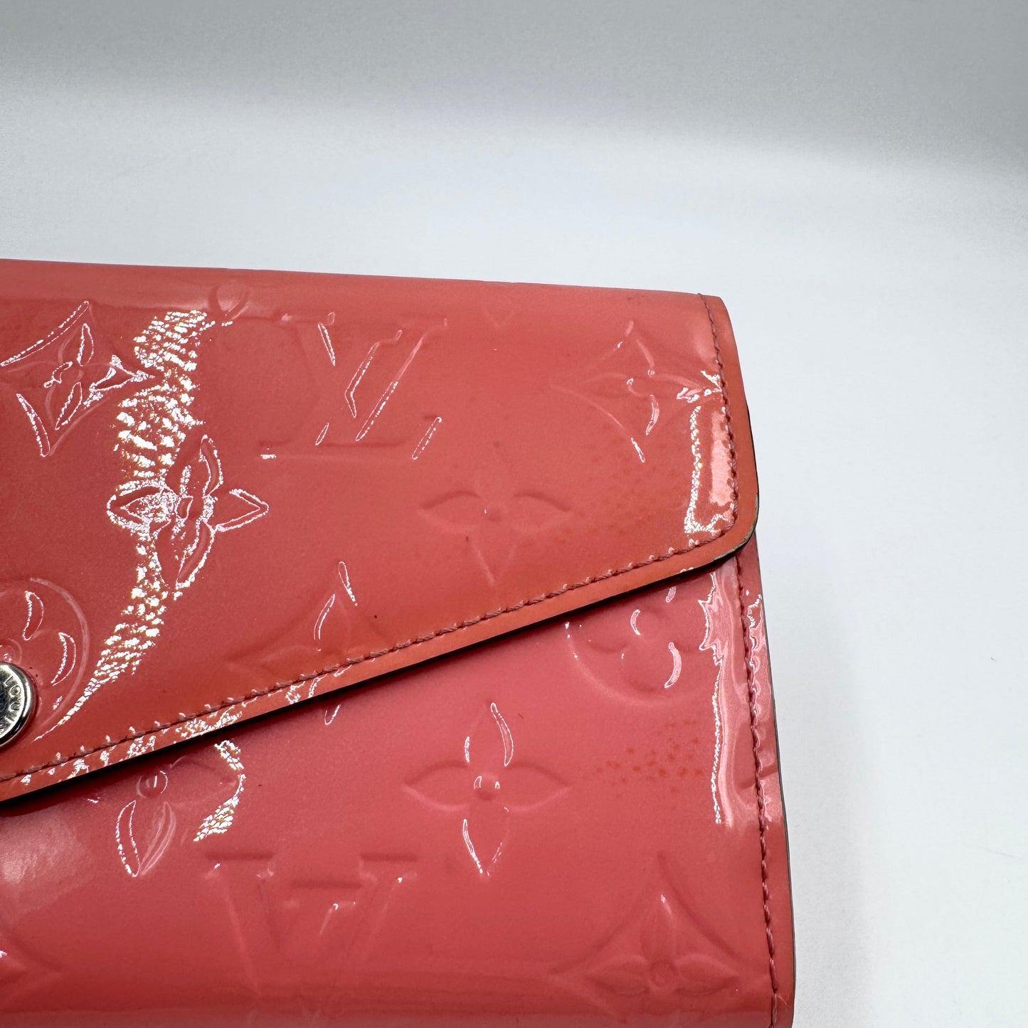 Louis Vuitton Vernis Long Wallet（長夾）紅色漆皮長夾