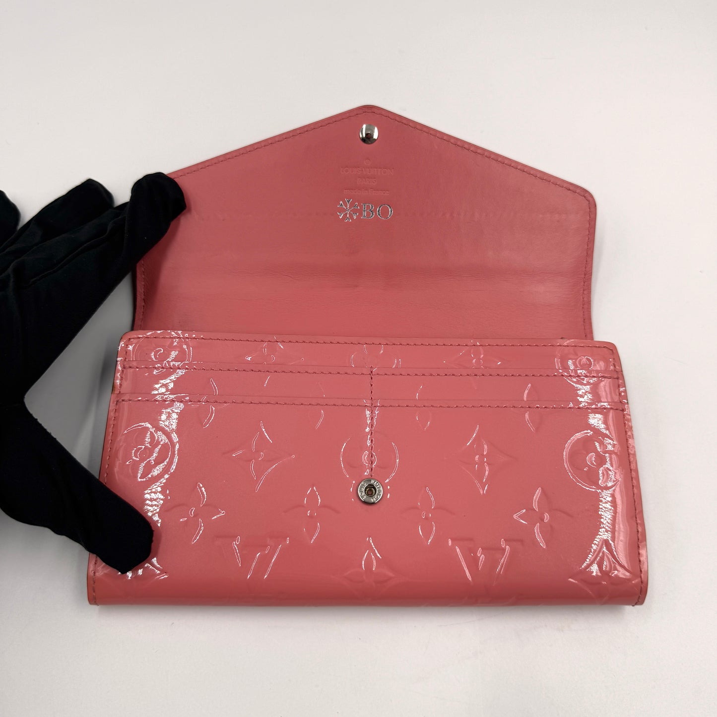 Louis Vuitton Vernis Long Wallet（長夾）紅色漆皮長夾