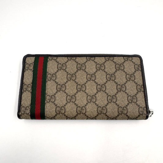 Gucci GG Supreme Web Long Wallet（長夾）經典紅綠織帶長夾