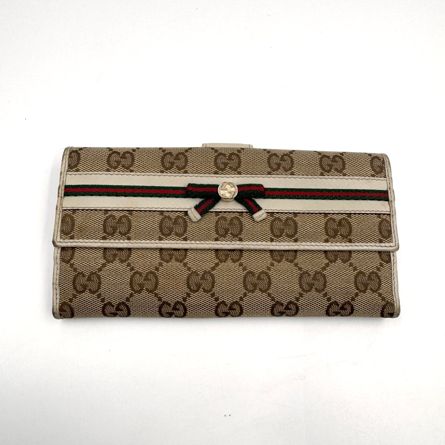 Gucci GG Blooms Bow Long Wallet（蝴蝶結）老花蝴蝶結長夾