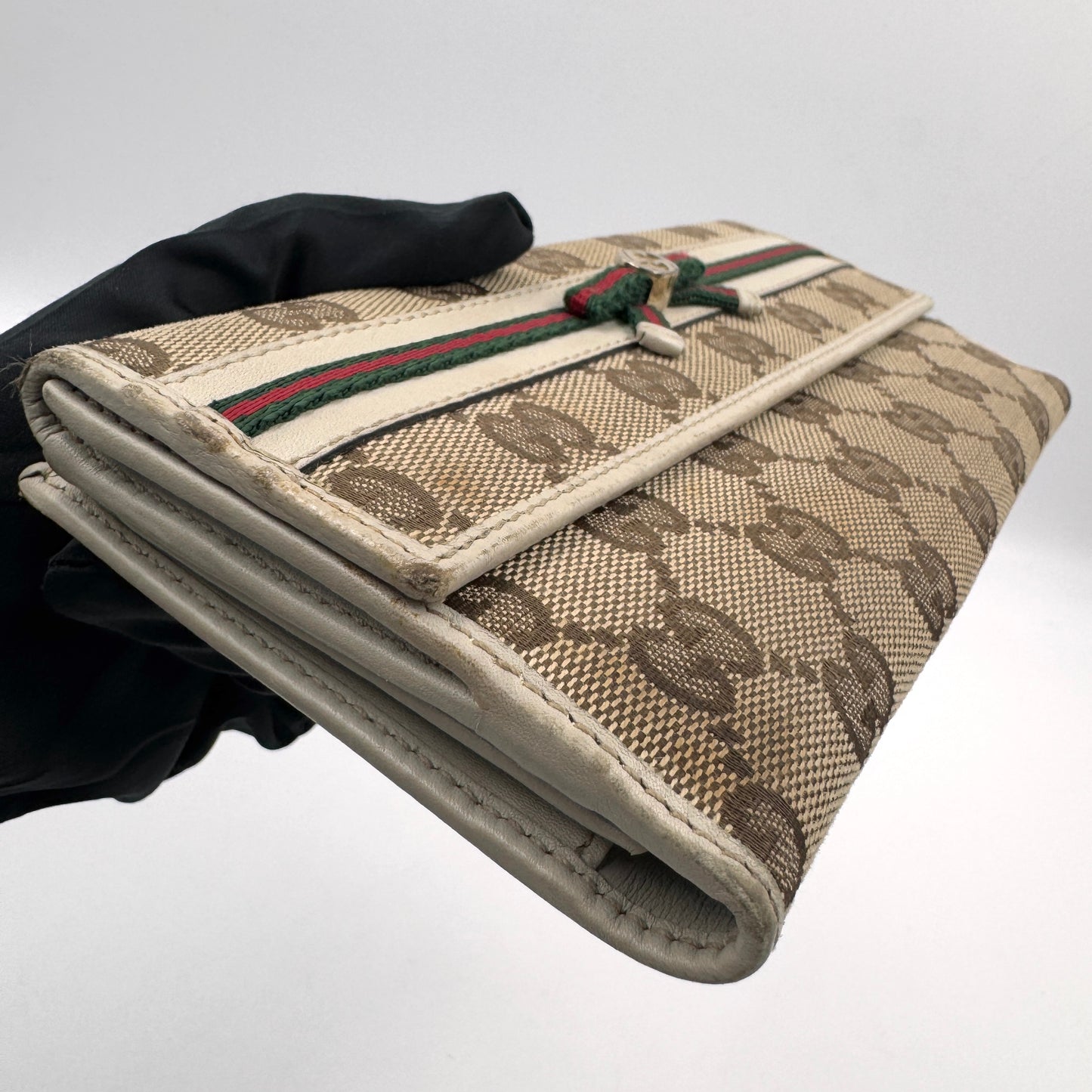 Gucci GG Blooms Bow Long Wallet（蝴蝶結）老花蝴蝶結長夾