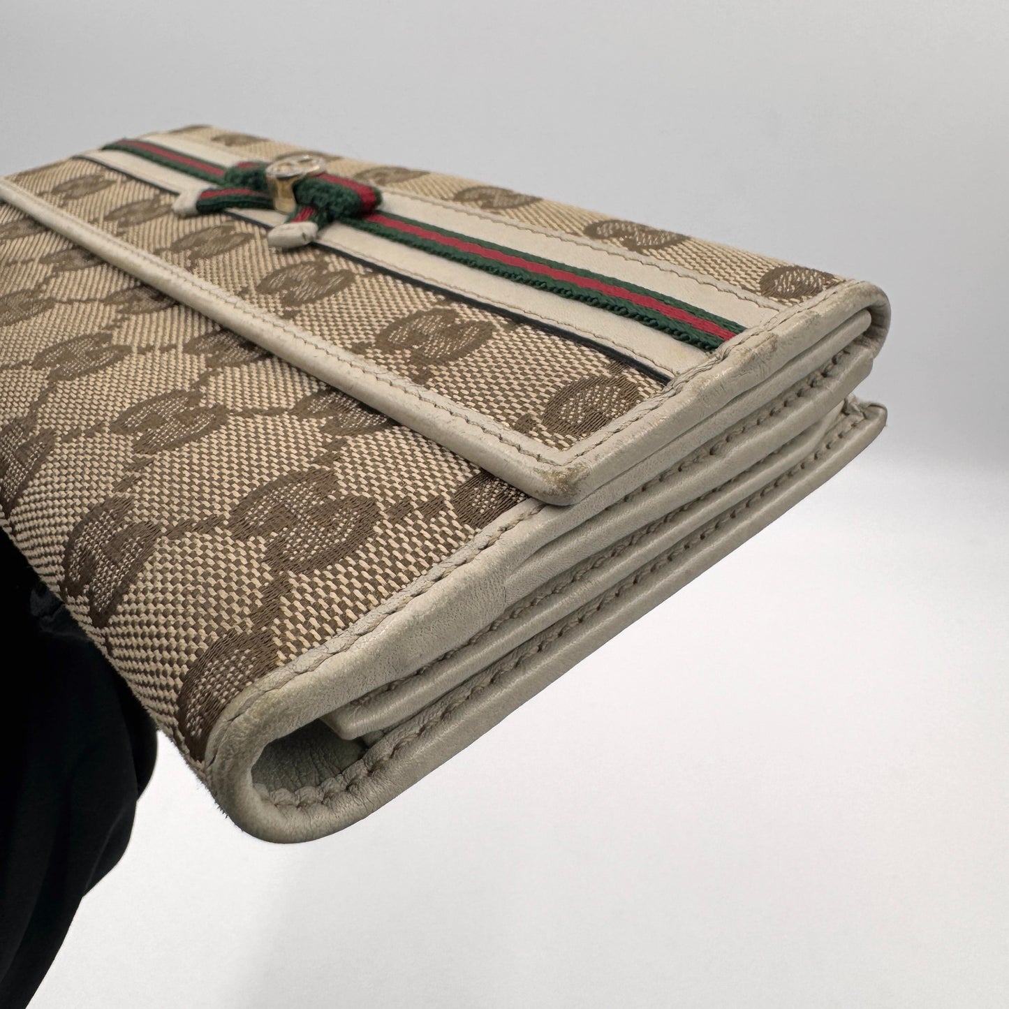 Gucci GG Blooms Bow Long Wallet（蝴蝶結）老花蝴蝶結長夾