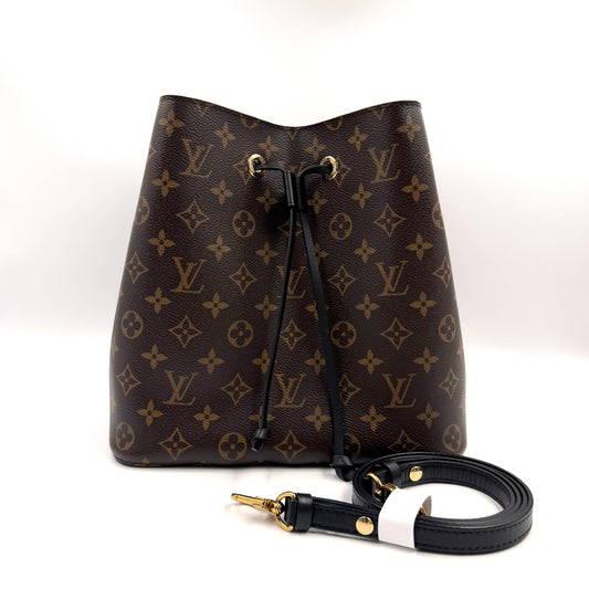 Louis Vuitton NéoNoé MM（水桶包）老花黑色水桶包