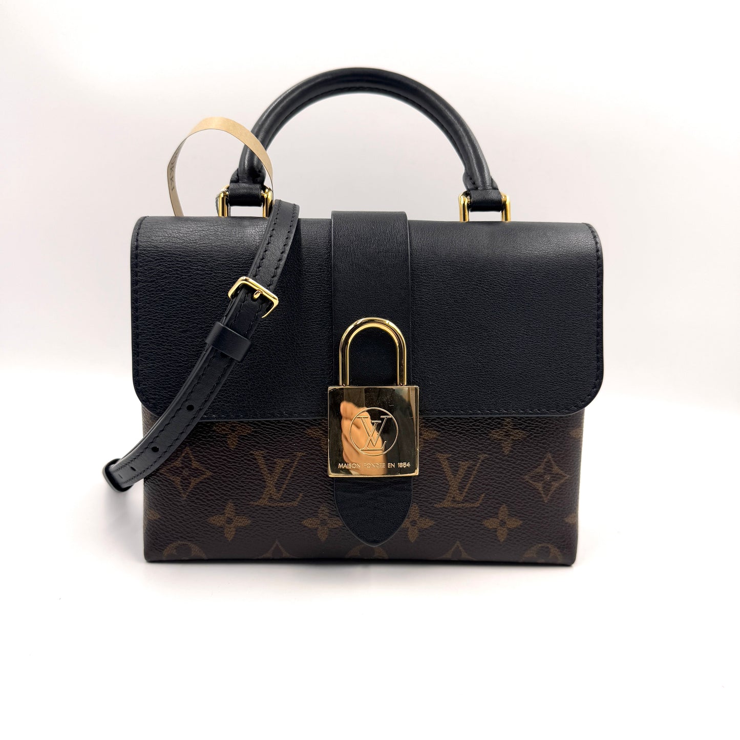 Louis Vuitton Locky BB（小鎖頭包）老花拼黑色