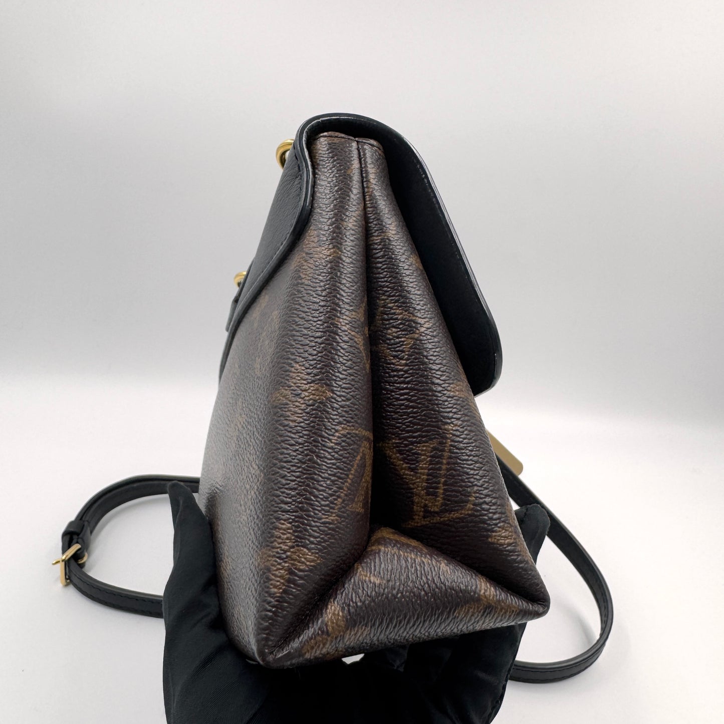 Louis Vuitton Locky BB（小鎖頭包）老花拼黑色