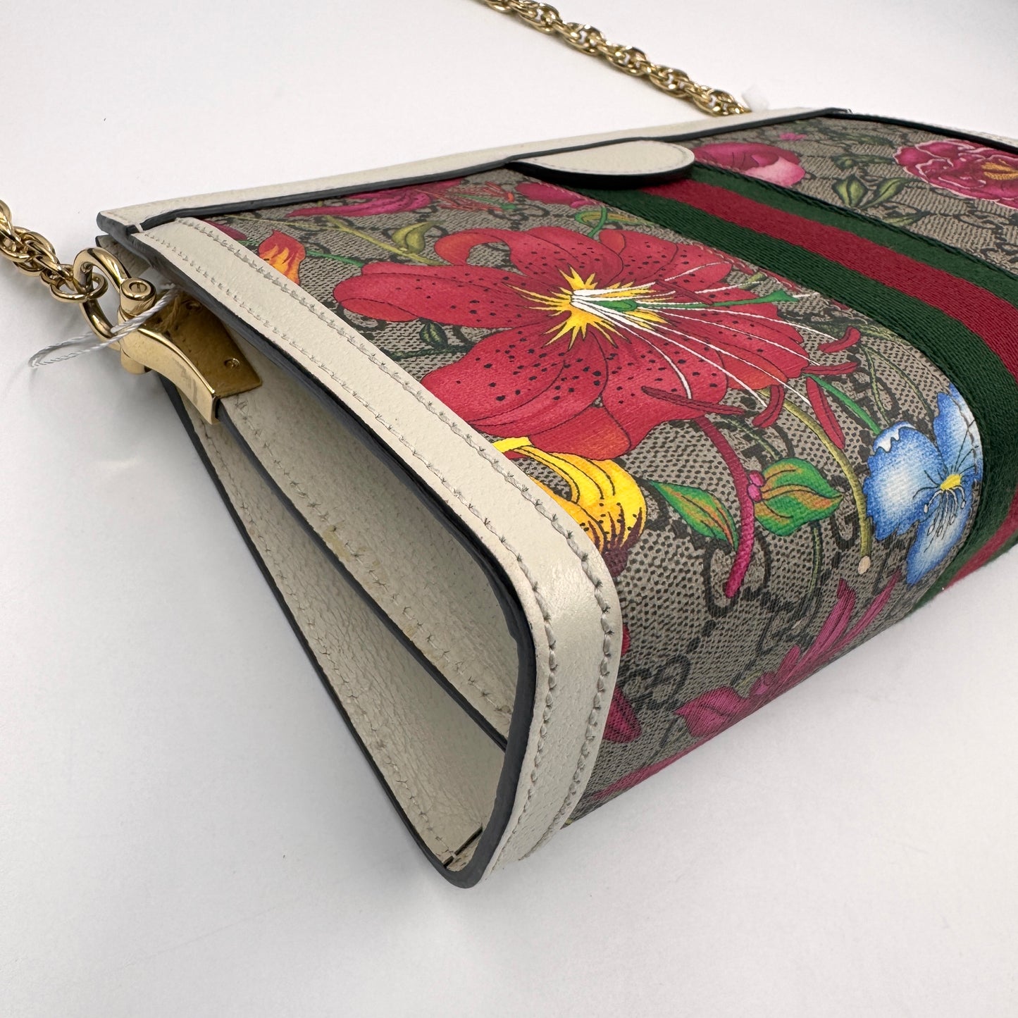 Gucci Ophidia GG Flora Shoulder Bag（Ophidia 花卉）花卉老花夾子包