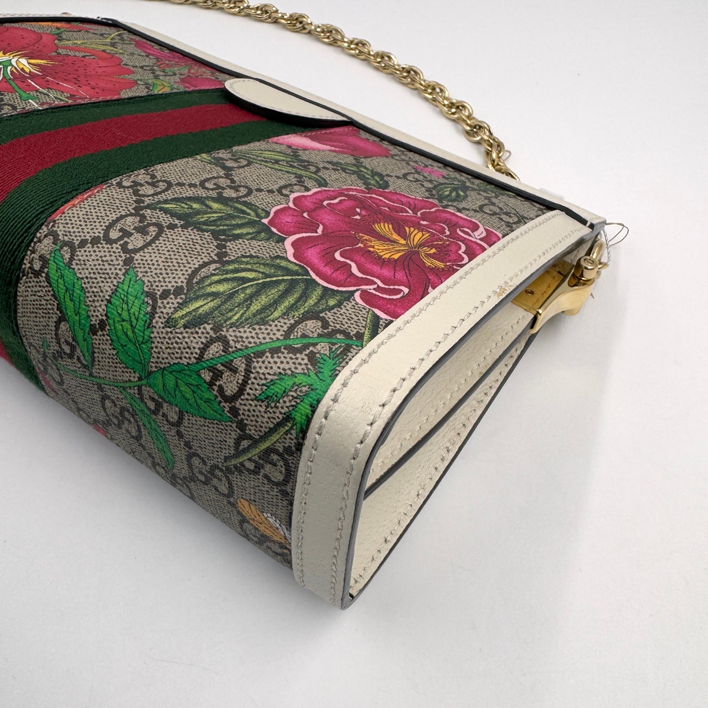 Gucci Ophidia GG Flora Shoulder Bag（Ophidia 花卉）花卉老花夾子包