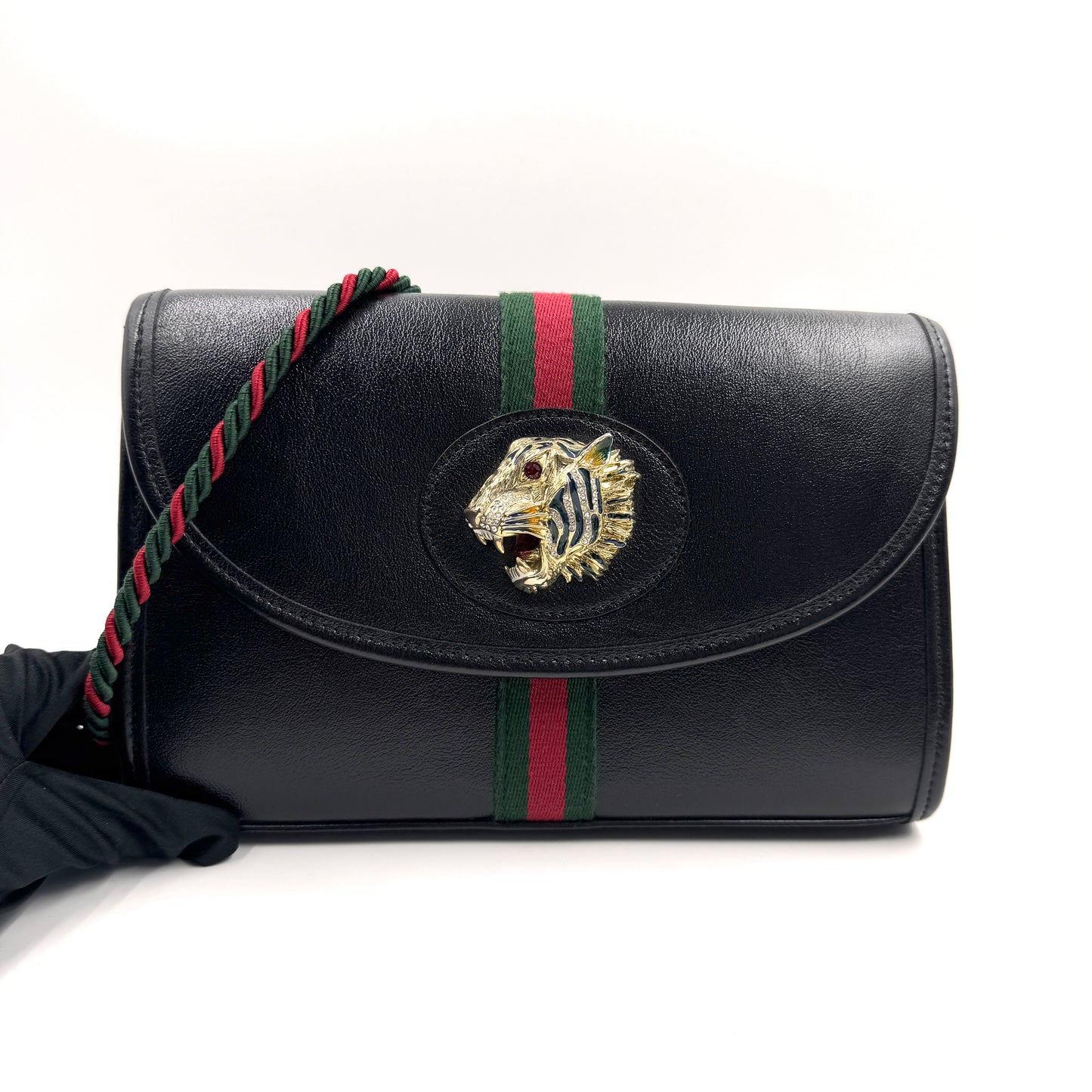 Gucci Rajah Tiger Head Bag（Rajah 虎頭包）水晶琺瑯虎頭裝飾